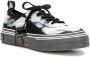 Yohji Yamamoto paint-print platform sole sneakers Black - Thumbnail 2