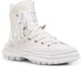 Yohji Yamamoto zip-up high-top sneakers White - Thumbnail 2