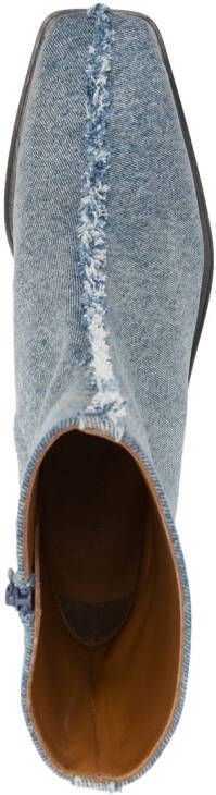 Y Project denim ankle boots Blue