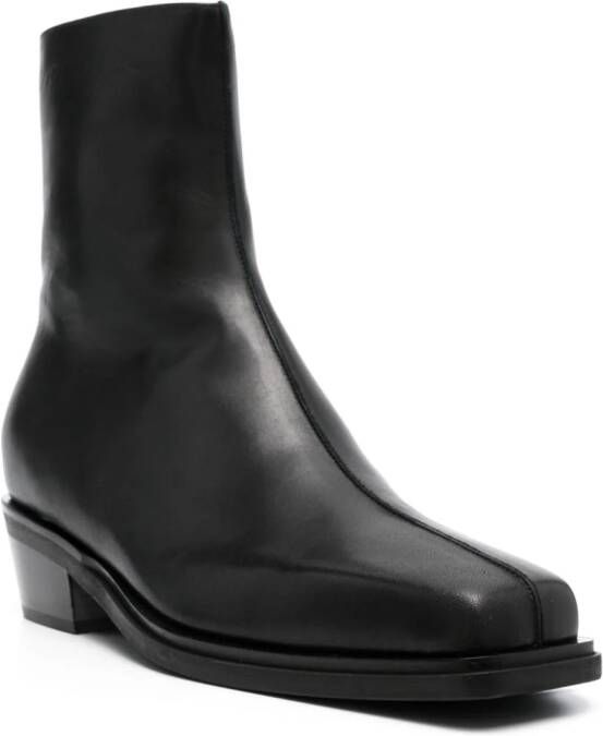 Y Project Paris' Best 50mm leather boots Black