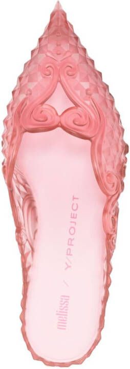 Y Project x Melissa 55mm filigree-detailing mules Pink