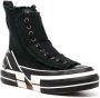 Y's frayed-trimmed high-top sneakers Black - Thumbnail 2