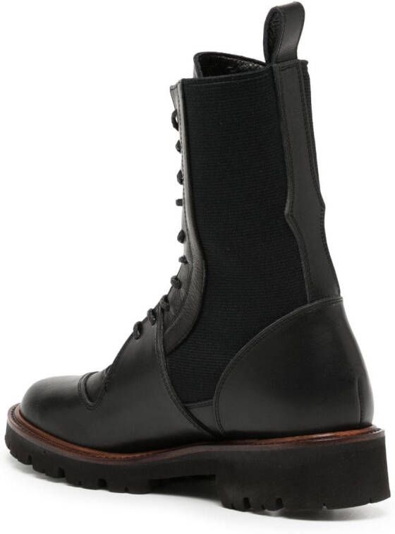 Y's lace-up ankle boots Black