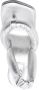 YUME 105mm heart shape-heel metallic sandals Silver - Thumbnail 4