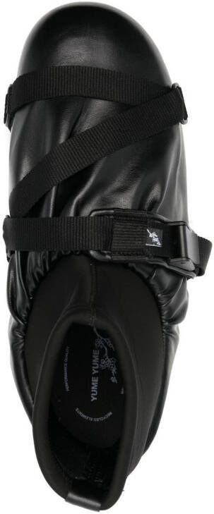 YUME Camp buckled sneakers Black