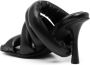 YUME Circular Heel 110mm padded sandals Black - Thumbnail 3