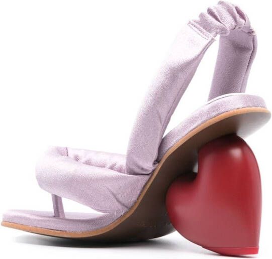 YUME Love Heel 105mm sandals Purple