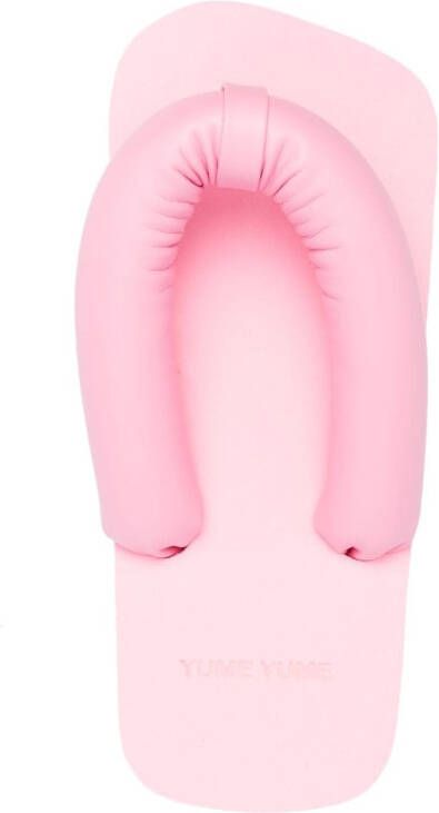 YUME padded thong-strap sandals Pink
