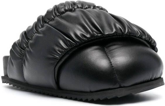 YUME Tent shirred-strap sandals Black
