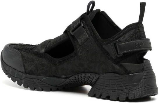 YUME touch-strap cotton-blend sneakers Black