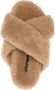 Yves Salomon crossover-strap faux-shearling slippers Neutrals - Thumbnail 4