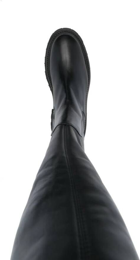 Zadig&Voltaire 60mm high leather boots Black