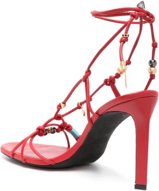 Zadig&Voltaire Alana 105mm leather sandals Red