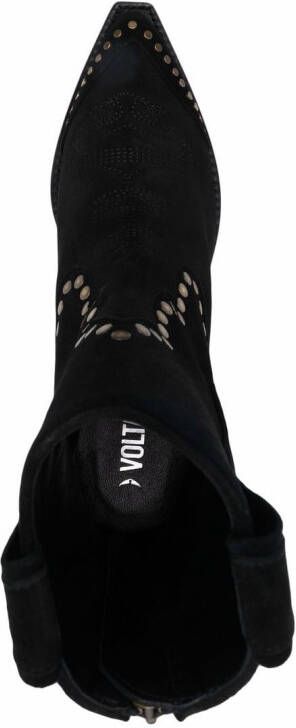 Zadig&Voltaire Cara pointed suede boots Black