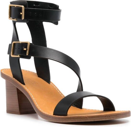 Zadig&Voltaire Cecilia Caprese 70mm leather sandals Black