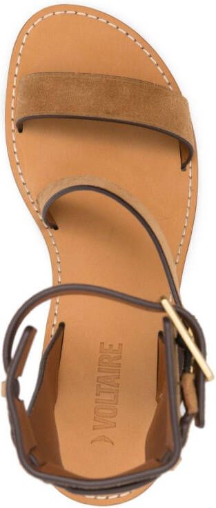Zadig&Voltaire Cecilia Caprese 70mm leather sandals Brown