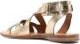 Zadig&Voltaire Cecilia Caprese crinkled-finish sandals Gold - Thumbnail 3