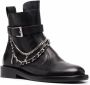 Zadig&Voltaire chain-detail leather boots Black - Thumbnail 2