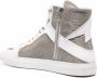 Zadig&Voltaire flash-detail glitter sneakers White - Thumbnail 3