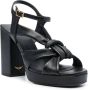 Zadig&Voltaire Forget Me Knot leather sandals Black - Thumbnail 2