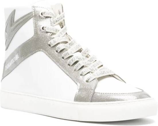 Zadig&Voltaire High Flash Infinity leather sneakers White