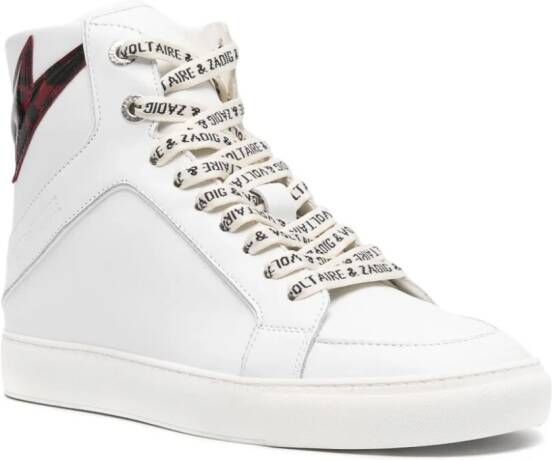 Zadig&Voltaire High Flash leather sneakers White
