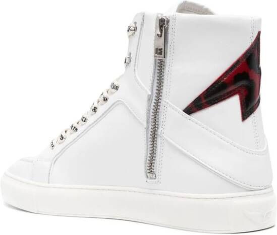 Zadig&Voltaire High Flash leather sneakers White