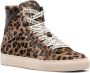 Zadig&Voltaire High Flash leopard-print high-top sneakers Brown - Thumbnail 2
