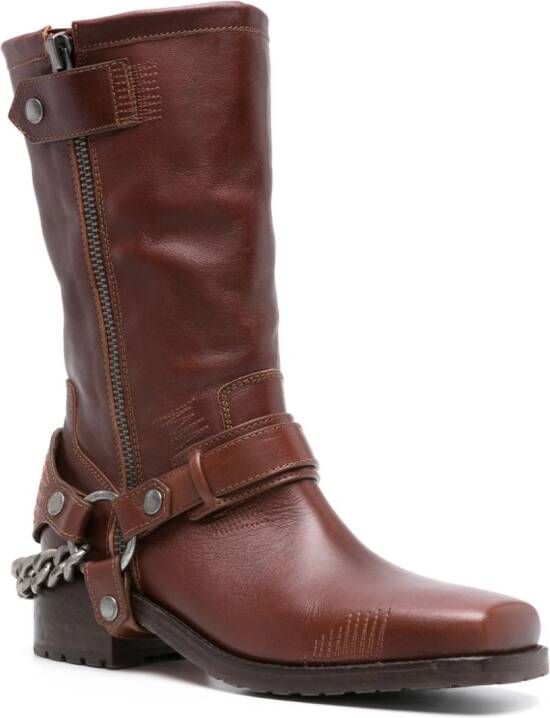 Zadig&Voltaire Igata leather boots Brown