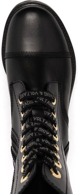Zadig&Voltaire Joe lace-up ankle boots Black