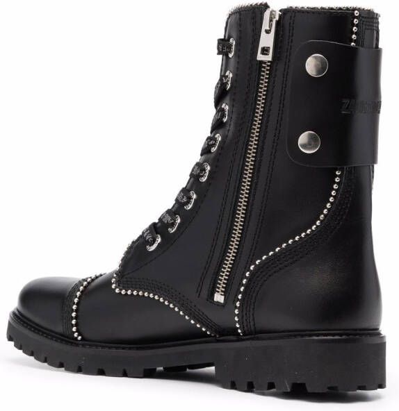Zadig&Voltaire Joe lace-up ankle boots Black
