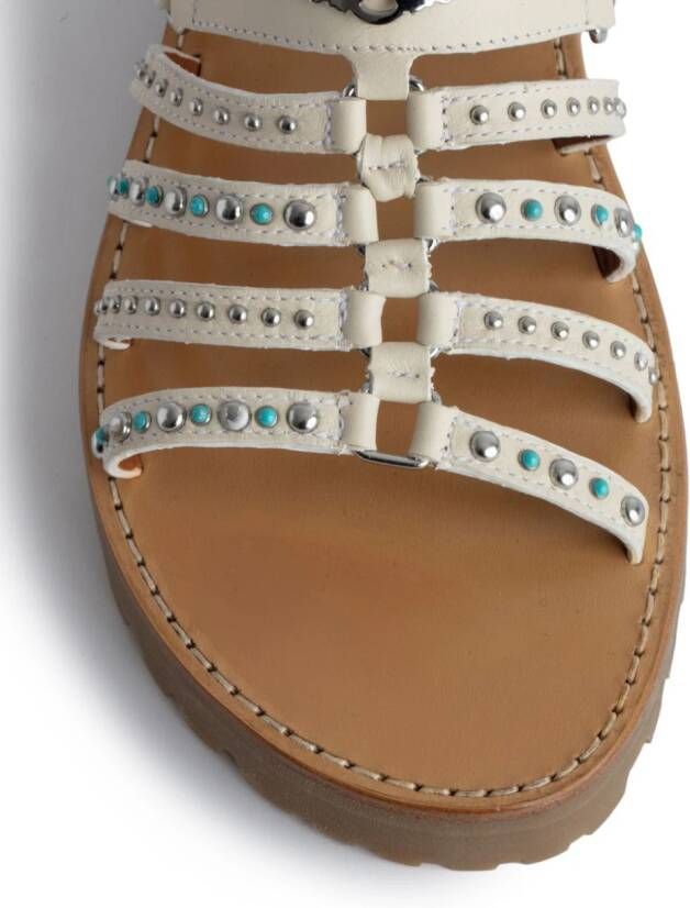 Zadig&Voltaire Joe stud-embellished sandals White