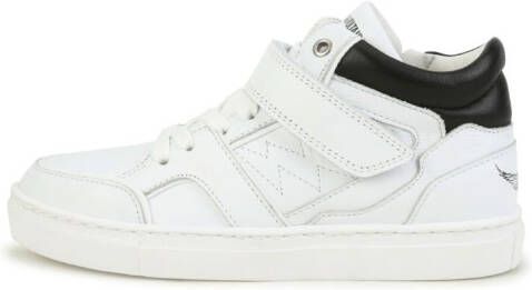 Zadig & Voltaire Kids mid-top lace-up sneakers White