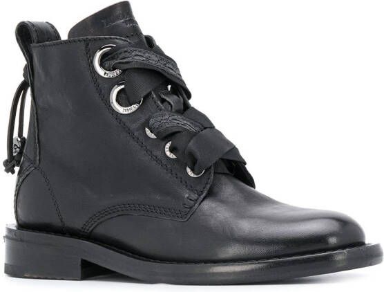 Zadig&Voltaire lace-up 30mm ankle boots Black