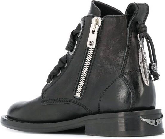 Zadig&Voltaire lace-up 30mm ankle boots Black
