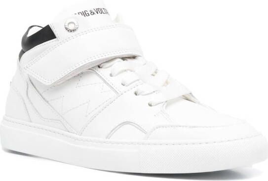 Zadig&Voltaire logo-print touch-strap sneakers White