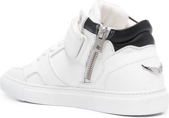 Zadig&Voltaire logo-print touch-strap sneakers White