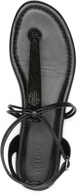 Zadig&Voltaire Moonstar crystal-embellished sandals Black