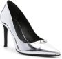 Zadig&Voltaire Perfect 100mm metallic-finish pumps Silver - Thumbnail 2