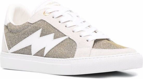 Zadig&Voltaire side logo-patch sneakers Grey