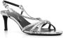 Zadig&Voltaire Sleepless 60mm embossed leather sandals Silver - Thumbnail 2