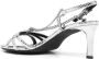 Zadig&Voltaire Sleepless 60mm embossed leather sandals Silver - Thumbnail 3