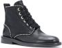 Zadig&Voltaire studded lace-up leather boots Black - Thumbnail 2