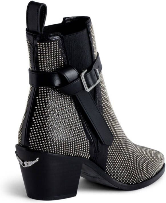Zadig&Voltaire Tyler 60mm studded boots Black