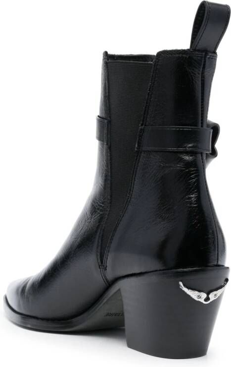 Zadig&Voltaire Tyler Cecilia 65mm leather boots Black