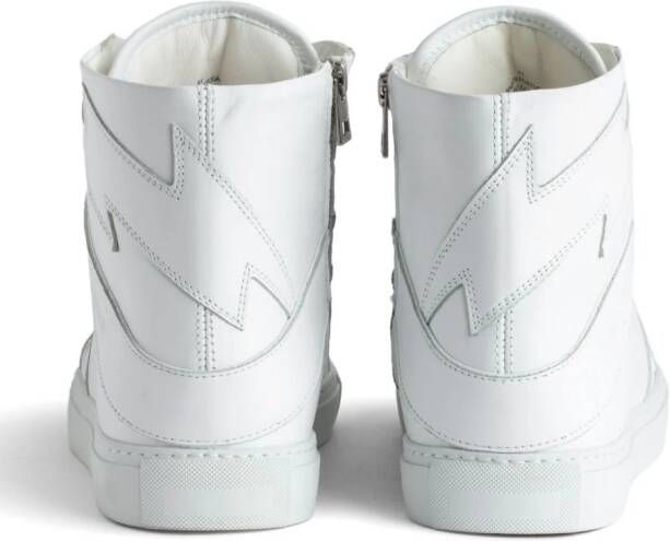 Zadig&Voltaire ZV1747 leather high-top sneakers White