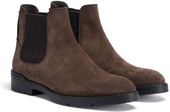 Zegna Cortina suede Chelsea boots Brown