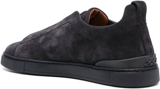 Zegna laceless low-top sneakers Blue