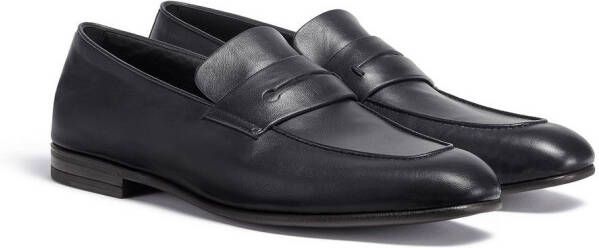 Zegna L'Asola leather loafers Black