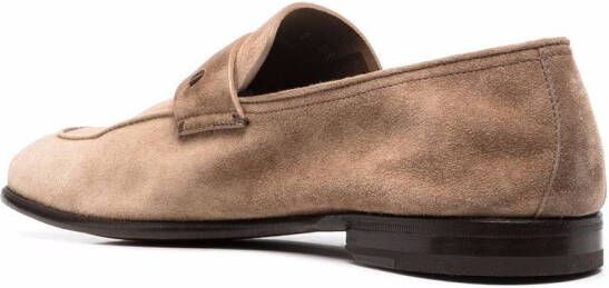 Zegna low-heel penny loafers Neutrals